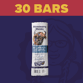 Graphic of 30 bars -blueberry
